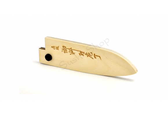 Pochwa drewniana "Saya" na nóż Tojiro Yasuki Shirogami Santoku 165 mm